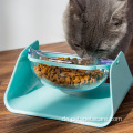 Verstellbare schräg Mund Food Bowl Katzenfutterschale